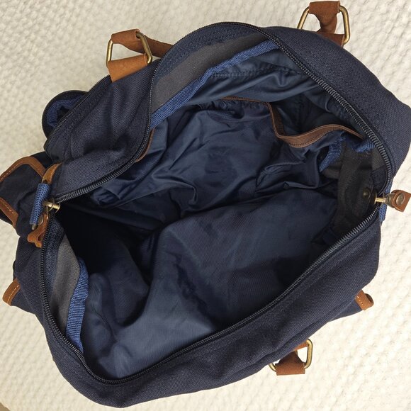 Field and Stream Canvas Leather Travel Laptop Messenger Work Briefcase Bag - Picture 7 of 11